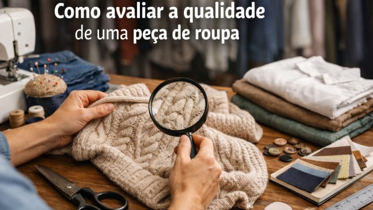 Como avaliar a qualidade de uma peça de roupa