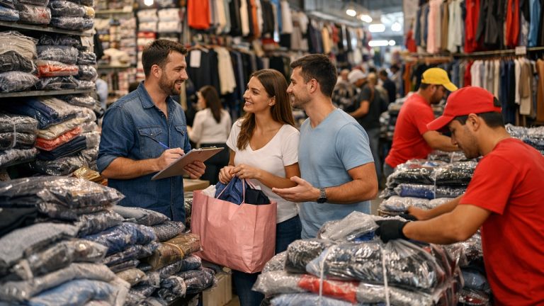Como funciona um polo atacadista de roupas